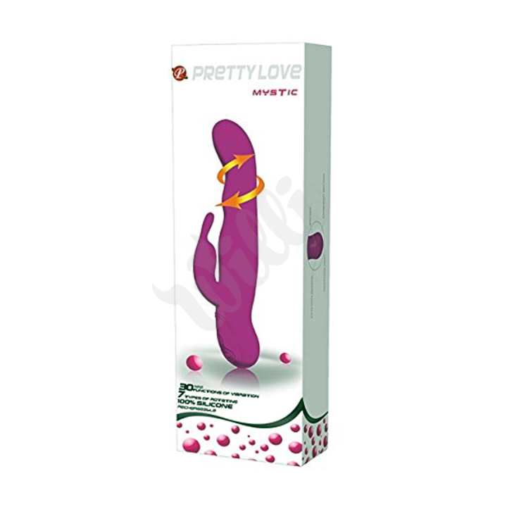 Vibrátor na bod G s dráždičem klitorisu Pretty Love MYSTIC - LYBAILE
