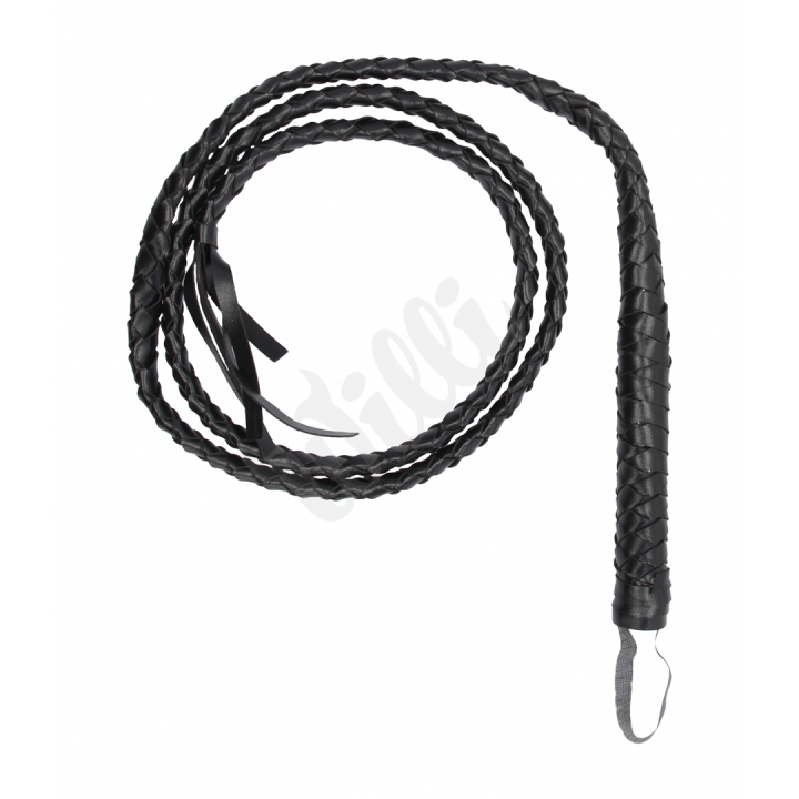OU Twisted Whip - Černý bič 194cm