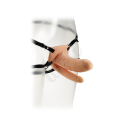 Připínací dvojitý penis The Extender Duet Hollow Strap-On Kinx