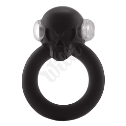 Vibrační erekční kroužek Shadow Skull Black