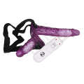 2 vibrační připínací fialové penisy