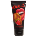Lubrikační gel s příchutí malin Lick-it 100ml