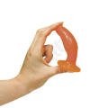 Oranžový anální kolík - Jelly fun plug