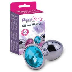 RelaXxxx Silver Starter Plug blue Size M