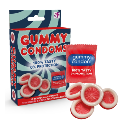 Bonbóny ve tvaru kondomu Gummy Condoms Candy