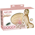 Vibrační vagína tělové barvy - Nature Skin Doggy-Style