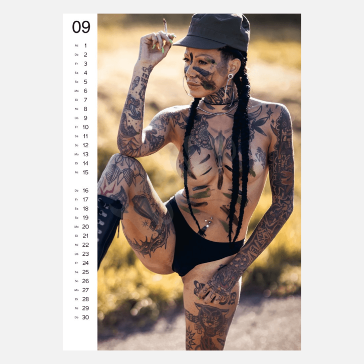 Kalendář Pin-up Calendar Tattoo Girls 2027