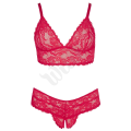 Souprava Cottelli Curves Bra and Briefs red