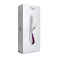 Vibrátor se dvojitým stimulátorem klitorisu OVO K5 bílá/vínová