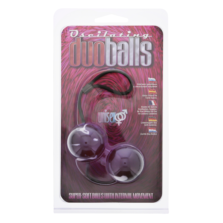 Duo balls MARBILIZED DUO BALLS - RED