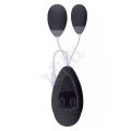 Černé vibrační vajíčko BuLLiTT - Double
