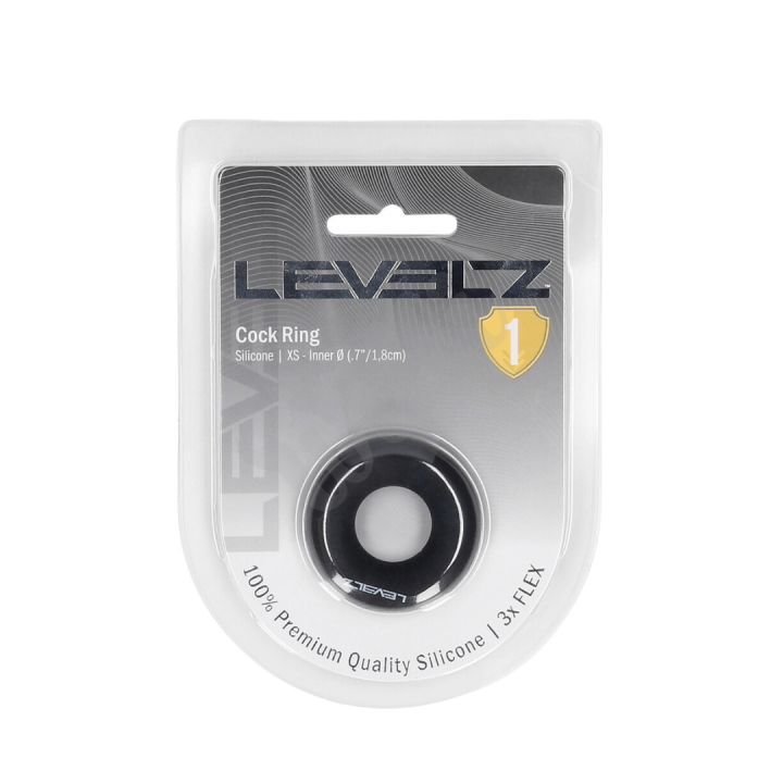 Erekční kroužek Solid Silicone Cockring - XS - Black