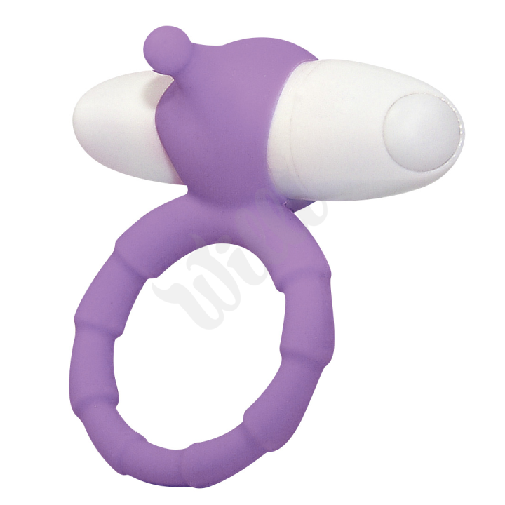 Vibrační kroužek silikonový Smile Cockring Purple