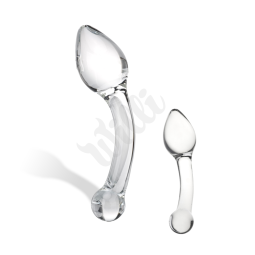 Glas - Pure Indulgence Glass Anal Slider Skleněné dildo