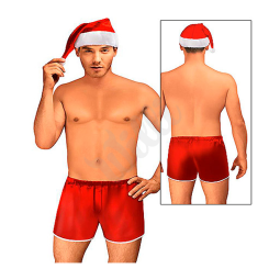 Vánoční pánský set trenky a čepička Roxana