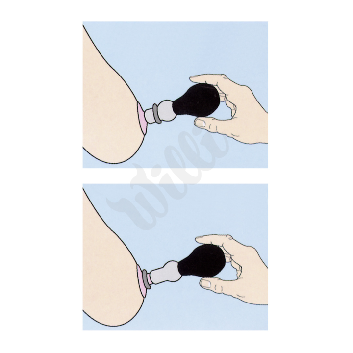 Přísavky na bradavky s kroužky na bradavky - Nipple pump
