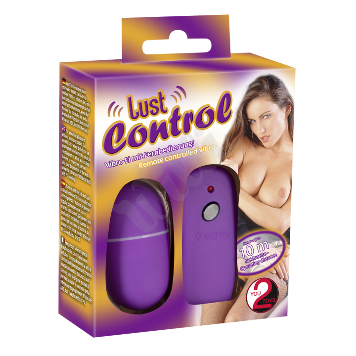 Fialové vibrační vajíčko - Lust Control 10 Vibr. Stufen