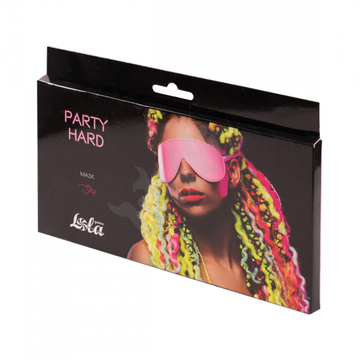 Maska Lola Games Party Hard Shy černá
