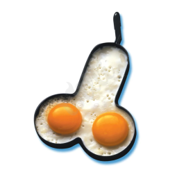 Forma ve tvaru penisu Rude Shaped Egg Fryer Willie