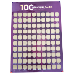 Stírací plakát 100 nápadů na rande