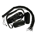 Bondážní set pout, biče a obojku s vodítkem Bondage Set