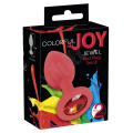 Anální kolíček Colorful Joy Jewel Red Plug sm