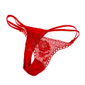 Tanga v růži Rose mit rotem G-String