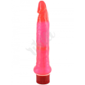 Úzký gelový vibrátor JELLY ANAL SLIM JIM VIBRATOR PINK