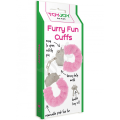 Pouta Toy Joy modrá Furry Fun Cuffs Blue Plush