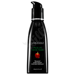 Lubrikant WICKED Aqua - Candy Apple - 4oz